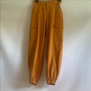 Orange jogger pants